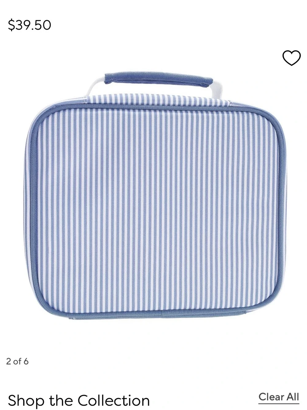 New Pottery Barn Teen Gear-Up Le Petit Blue Cold Pack Lunch Box